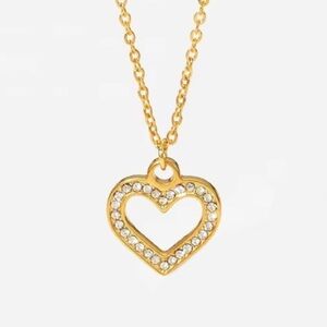 18k PVD Gold Plated Stainless Steel Heart Necklace